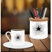 Yıldız Tasarımlı Kalemlik Ve Kahve Fincanı