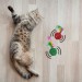 Shopzum 2Li Rattan Renkli Peluş Tüy Kedi Köpek Oyuncak Yakalama Çiğneme Çıngıraklı Top Oyuncağı