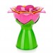 Shopzum Manolya Çiçek Tasarımlı 3 Farklı Boy Matruşka Huni Seti Ve Standı