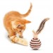 Shopzum  Renkli Hasır  Tüylü Oyun Topu (Catnipli) İlgi Çekici Eğlenceli  Eğitici Evcil Hayvan Oyun