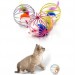 Shopzum Renkli Metal Kafesli Peluş Fareli Kedi Köpek Oyuncağı Oyun Topu 6 Cm