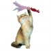 Shopzum Tüylü Püsküllü Kedi Oyuncağı Dikkat Çekici Renkli Sevimli Evcil Hayvan Oyuncağı