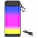 Shopzum Usb Şarjlı Renkli Led Işıklı 1200 Mah 5W Portatif Müzik Sistemli Mini El Tipi Hoparlör