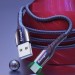 Essager Örgu Kaplama Led Isıklı Çinko Alaşımlı Type-C Kablo