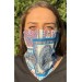 Unisex Mavi Karışık Desen Bandana Buff Maske - Pytkbb008