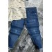 Erkek Çocuk Likralı Jeans Balık Baskılı Dokuma Bej Gömlek Alt Üst Takım