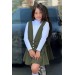 Kız Çocuk Dantel İşlemeli Uzun Kol Bluzlu 4Lü Yeşil Jile