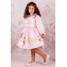 Kız Çocuk Unicorn Baskılı Kalp Desenli Tokalı Pembe Elbise 2-10Yaş
