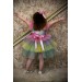 Kız Çocuk Unicorn Baskılı Kat Kat Tüllü Pulpayet Pembe Elbise 2-5Yaş