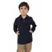 Erkek Çocuk Lacivert Polo Yaka Sweatshirt Bgl-St02435