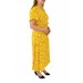 Kadın Çiçekli Kısa Kol Dügmeli Elbise Bgl-St03034