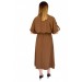 Kadın Dügmeli Lastikli Ayrobin Kısa Kol Elbise Bgl-St03032