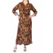 Kadın Etnik Desen Büyük Beden Elbise Bgl-St02099