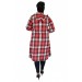 Kadın Oduncu Kapüşonlu Gömlek Tunik Bgl-St02455