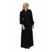 Kadın Siyah Bürümcük Uzun Kol Elbise Bgl-St03836