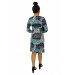 Kadın Truvakar Kol Çiçekli Elbise Proto66953