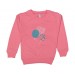 Kız Çocuk Mevsimlik Kalp Balon Nakışlı Sweatshirt Bgl-St03641