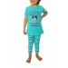 Kız Çocuk Modal Kısa Kol Taytlı Pijama Takımı 32304