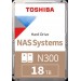 18Tb Toshiba 7200Rpm N300 Sata3 512Mb Hdwg51Juzsva
