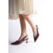 Kadın Taşlı Topuklu Ayakkabı Tr040Y43D