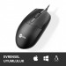 Lenovo Lecoo Ms101 Si̇yah Usb Kablolu Mouse