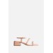 Taşlı Kalın Kısa Topuklu Sandalet Emy3007B