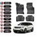 Land Rover Range Rover Velar 2017-2022 Araca Özel 4D Oto Paspas Kokusuz Kauçuk (Bej)