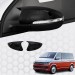 Volkswagen T5 Transporter (2010+) - Yarasa Ayna Kapağı - (2 Parça Abs Plastik) - (Facelift-Van-Piano Black)