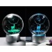 3D Geyikli Işıklı Cam Küre