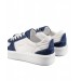 Trident Lacivert Süet Ve Beyaz Hakiki Deri Erkek Spor (Sneaker) Ayakkabı