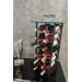 2 Adet 6 Bölmeli̇ Tezgahüstü Şarap Standi Model-1 Si̇yah
