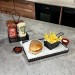 Metal Cafe Sunum Tepsisi - Hamburger Ve Fast Food Servis İçin Model-1