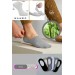 Markano 6'Lı Bambu Topuk Burun Dikişsiz Görünmez Spor Kadın Babet Çorap Pamuklu