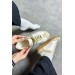 Markano Araz Bej Cilt Süet Detaylı Kadın Sneakers