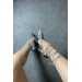 Markano Basic Gümüş Rugan Bağlamalı Taşlı Kadın Topuklu Ayakkabı