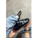 Markano Cırry Siyah Cilt Süet Detaylı Cırtlı Kadın Sneakers