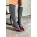 Markano Davina Bordo Cilt Yan Dekolte Detaylı Kadın Topuklu Ayakkabı