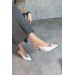 Markano Elvira Beyaz Cilt Şeffaf Dekolte Detaylı Kadın Topuklu Ayakkabı