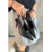 Markano Elvira Siyah Cilt Şeffaf Dekolte Detaylı Kadın Topuklu Ayakkabı