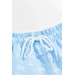 Markano Erkek Basic Standart Boy Şık Palmiye Baskılı Mayo Cepli Deniz Şortu Mavi