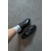 Markano Galina Sıyah Cılt Taş Detaylı Kadın Loafer Ayakkabı