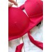 Markano  Kırmızı Yuksek Bel Bikini Takım