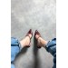 Markano Klas Bordo Rugan Dekolte Detaylı Kadın Topuklu Ayakkabı