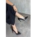 Markano Lera Siyah Stiletto Kadın Topuklu Ayakkabı