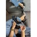 Markano Lunes Siyah Saten İnci Taş Detaylı Kadın Topuklu Ayakkabı