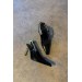 Markano Merica Siyah Rugan Gold Toka Detaylı Kadın Topuklu Ayakkabı  