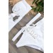 Markano  Özel Tasarım Bikini Takım Beyaz