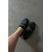 Markano Pensa Sıyah Cılt Taşlı Kadın Loafer Ayakkabı