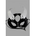 Markano Siyah/Beyaz Şeytan Kulak Deri Sexi Maske 