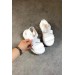 Markano Sugar Beyaz Çapraz Lastikli Kadın Sandalet